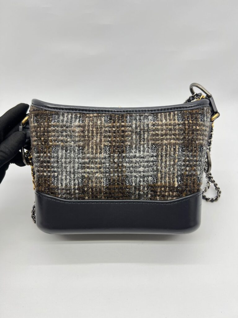 Gabrielle Small Tweed Dark Grey Brown Multicolor