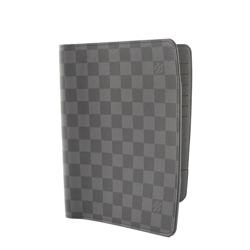 Desk Agenda Cover Damier Graphite