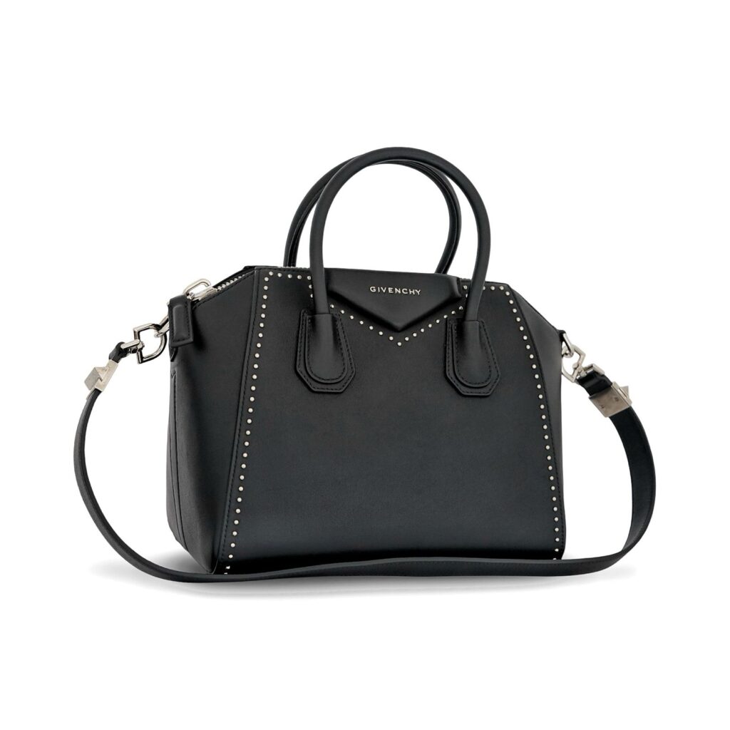 Small Antigona Black Stud SHW