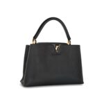 Capucines MM Taurillon Black GHW