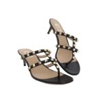 Rockstud Mules Black