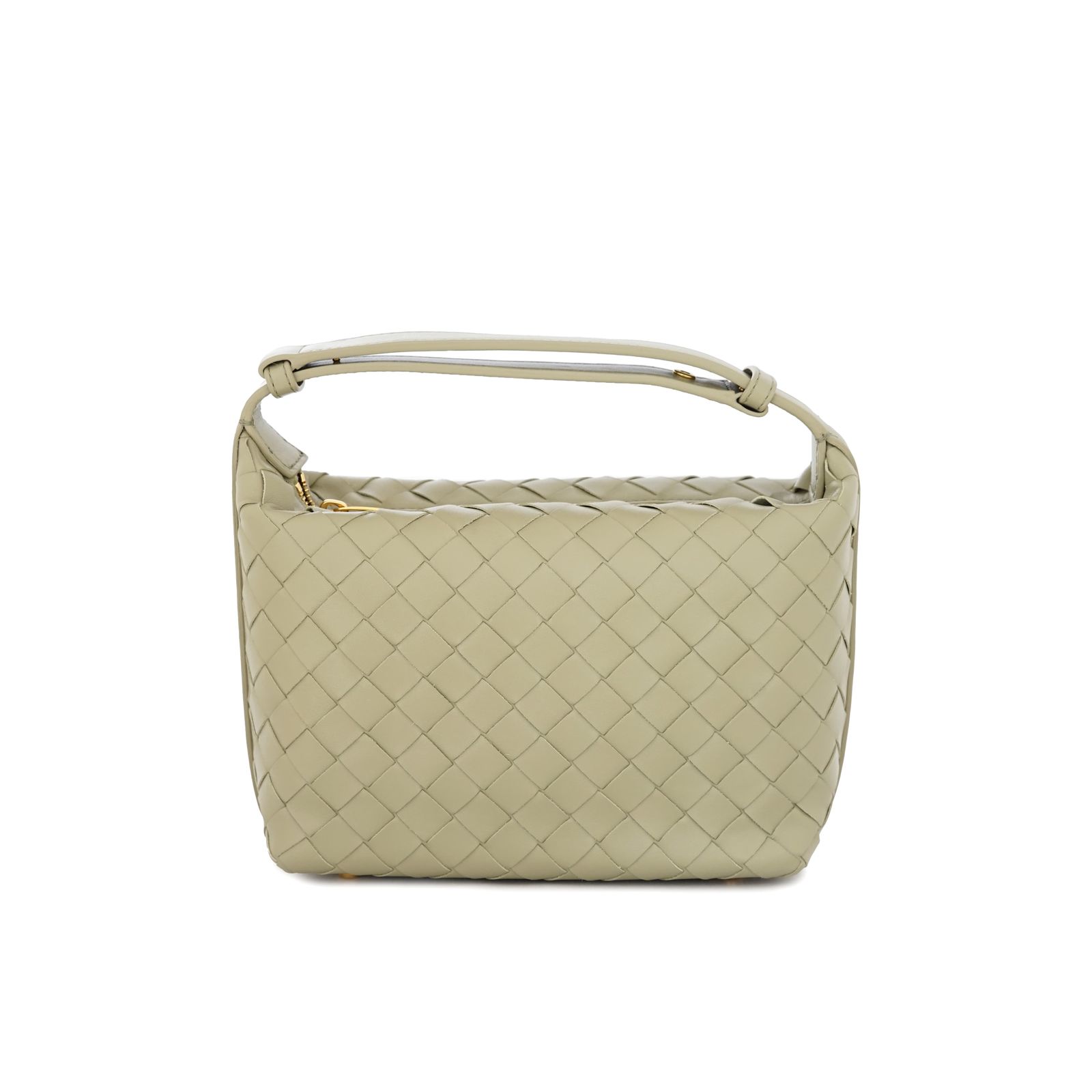 Mini Wallace Intrecciato Travertine GHW