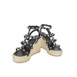 Rockstud Ankle Black White/Gold
