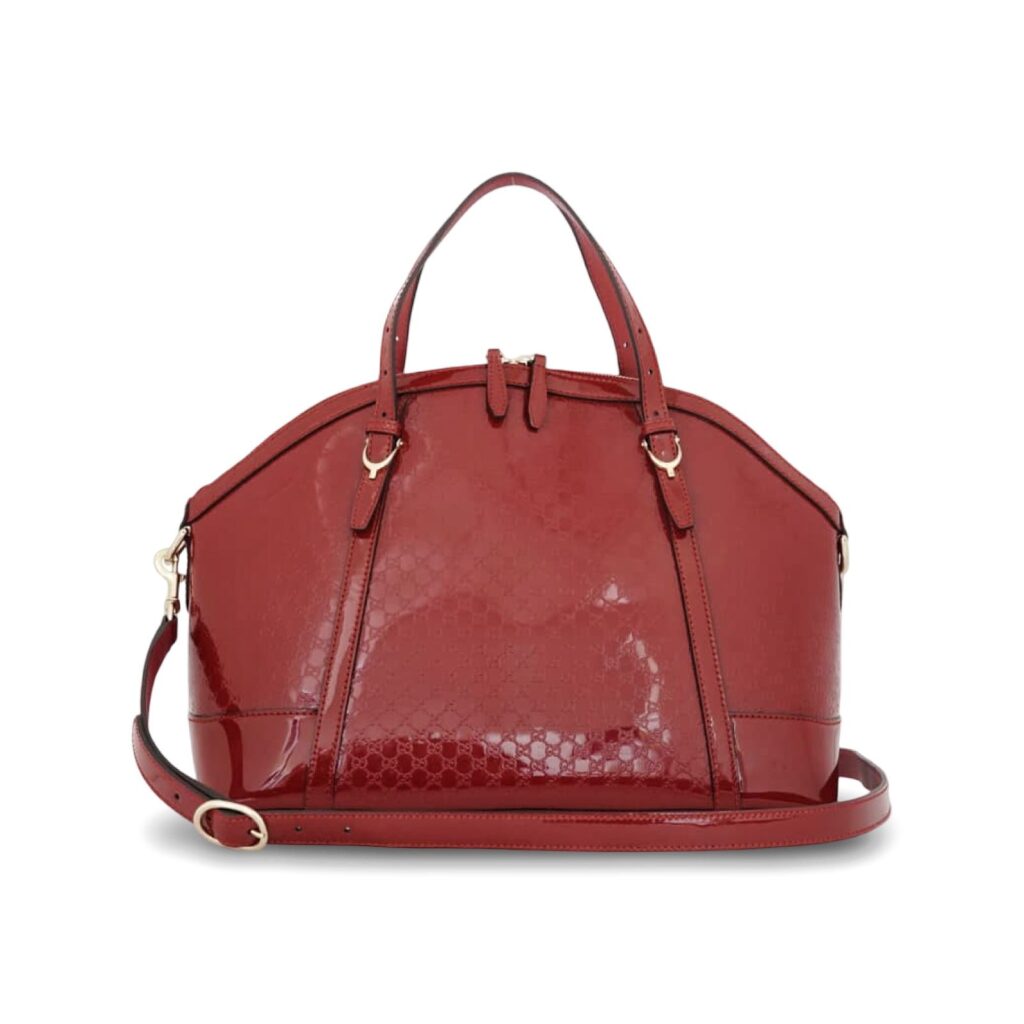 Nice Top Handle Patent Microguccissima Red LGHW