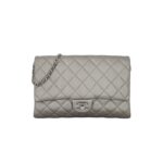 Clutch Bag Grey Metallic SHW
