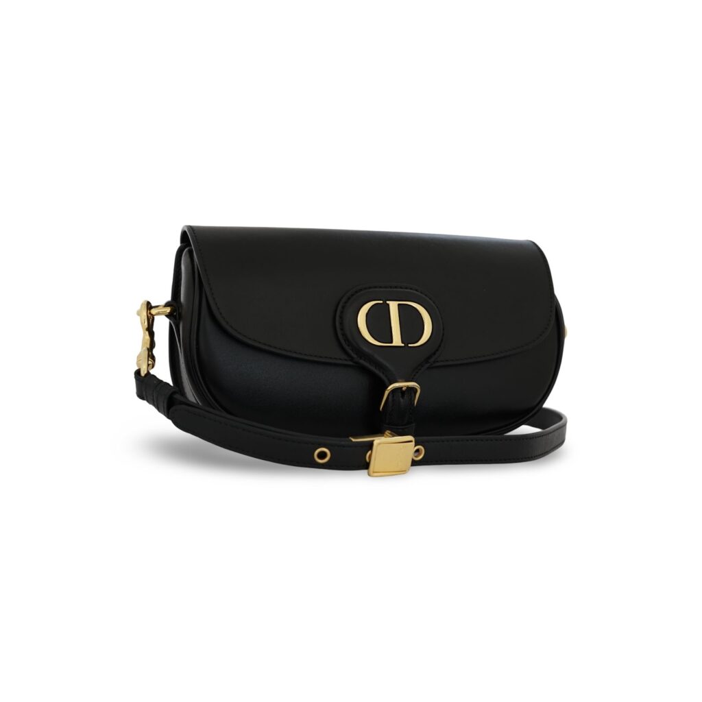 Bobby East West Calfskin Smooth Black GHW