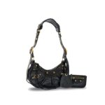 Le Cagole XS Croco Black GHW