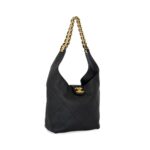 Hobo Bag Lambskin Black GHW