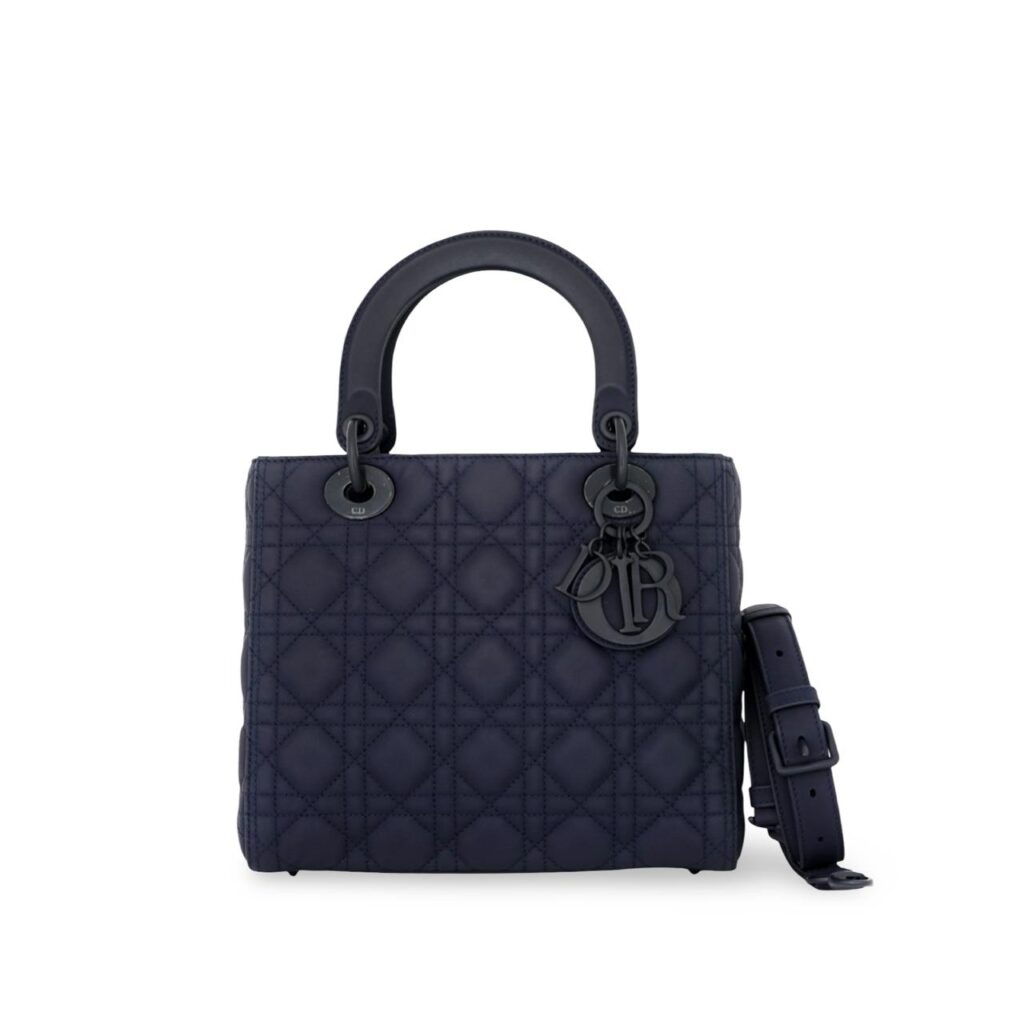Lady Dior Medium All Navy Matte
