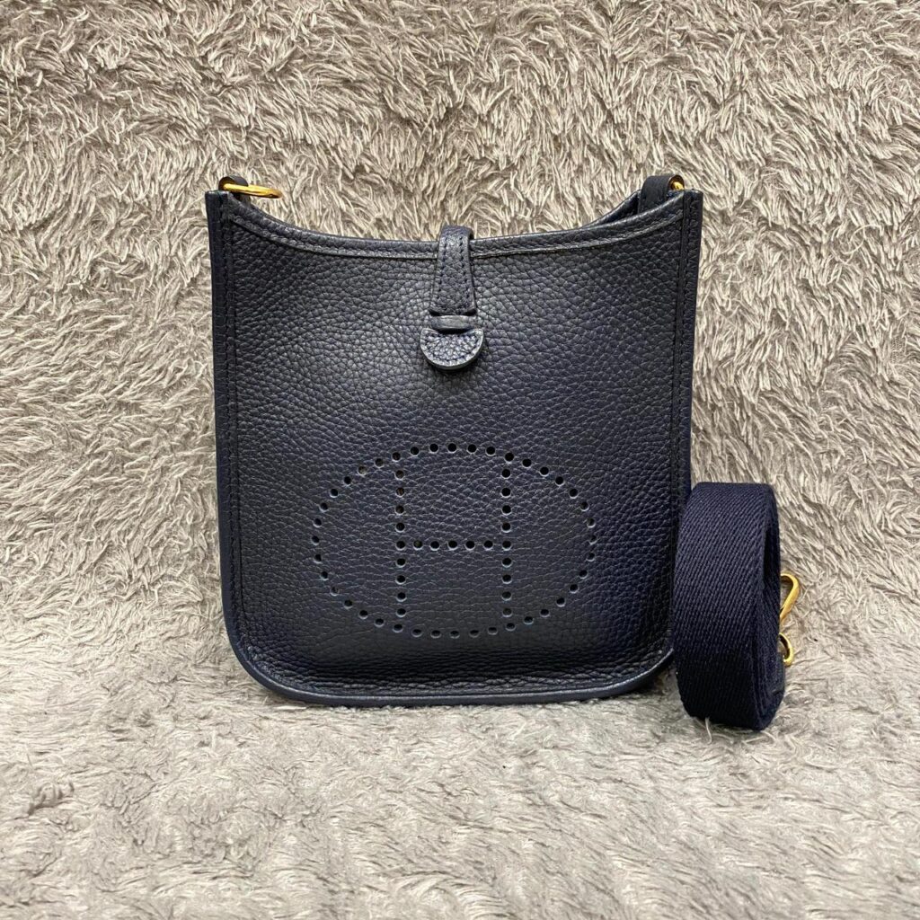 Mini Evelyn 16 Clemence Bleu Nuit/Indigo GHW