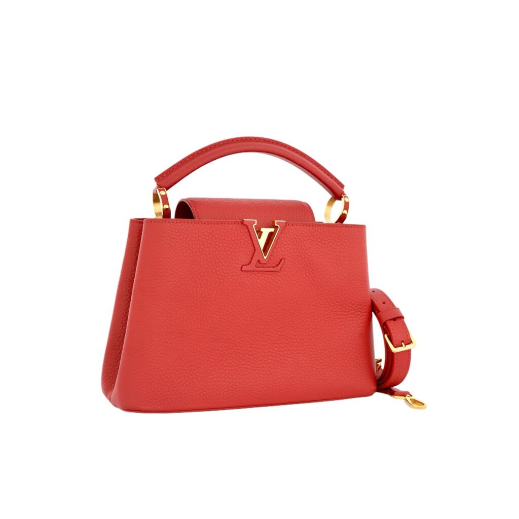 Capucines BB Taurillon Scarlet GHW