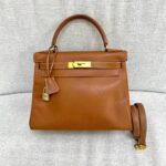 Kelly 28 Epsom Gold on Gold Hardware