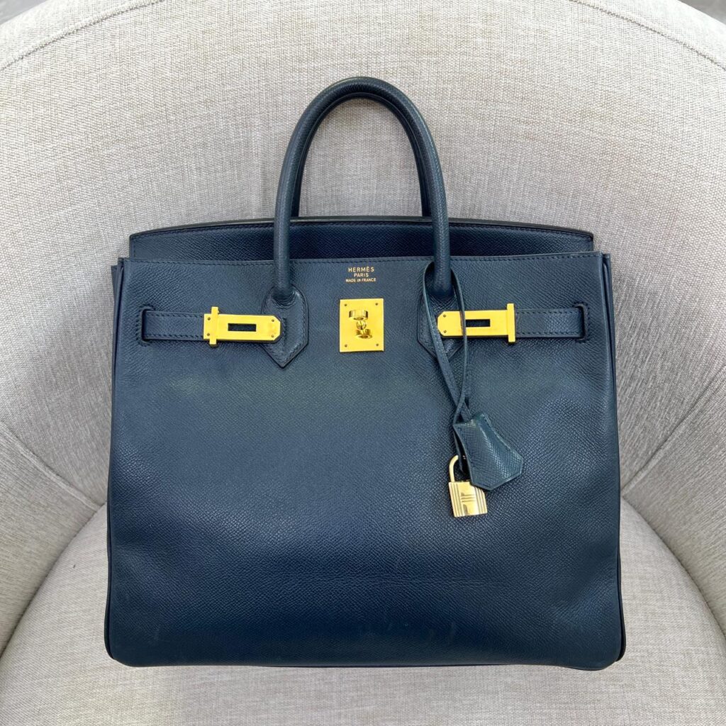 Birkin Hac Epsom Bleu Gold Hardware