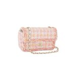 Mini Rectangle Tweed Pink Orange SHW