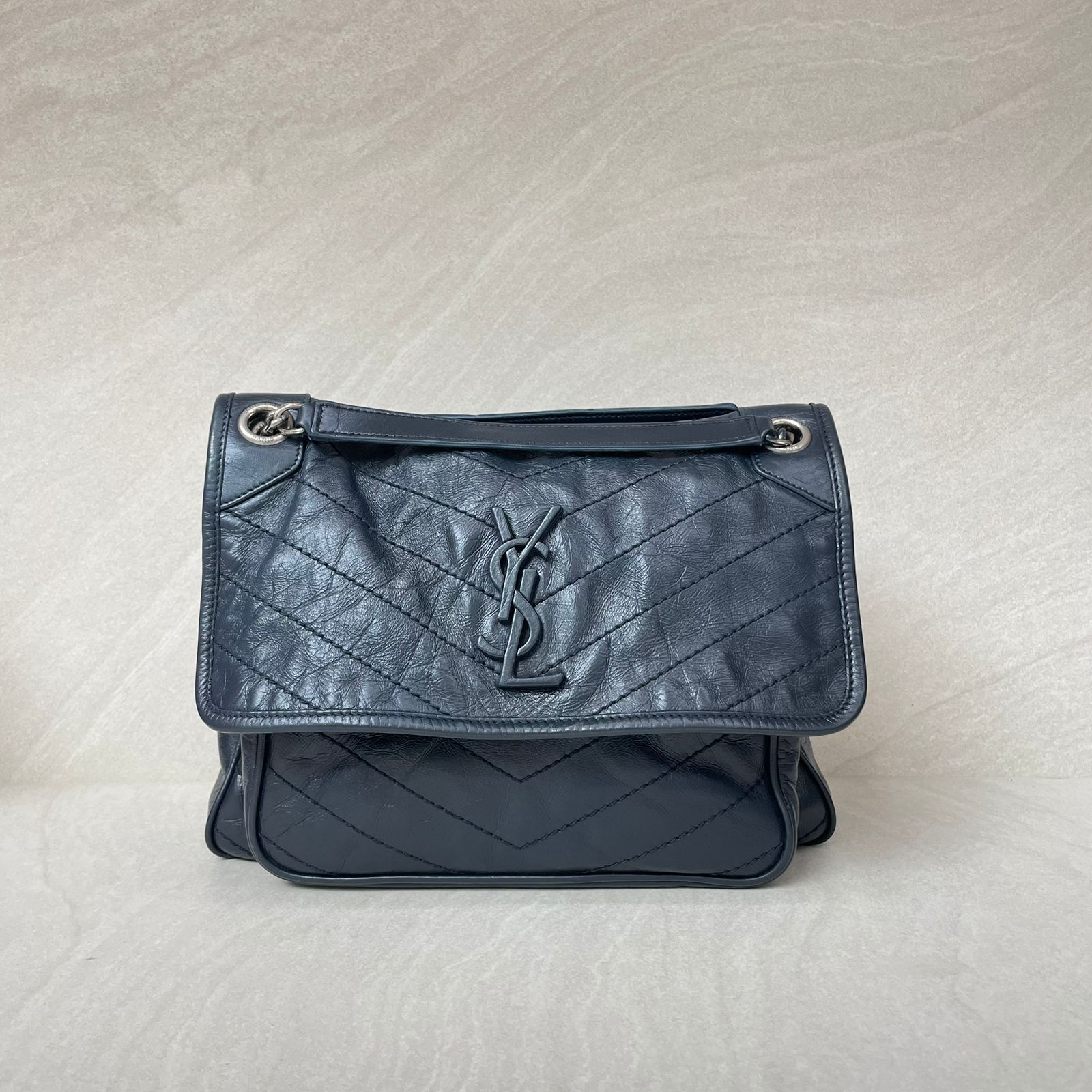 YSL Niki Medium Navy