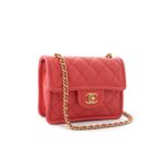 Mini Quilted Pink Coral Caviar GHW
