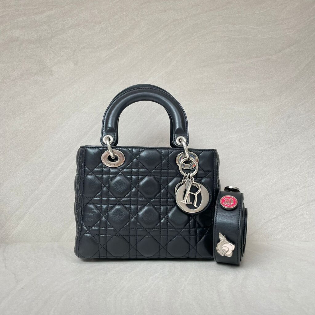 Lady Dior Small Lambskin Black SHW