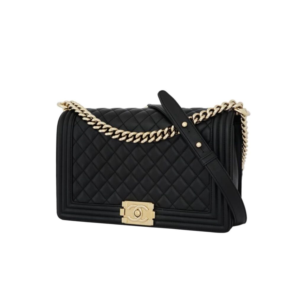 Boy 28 Lambskin Black GHW