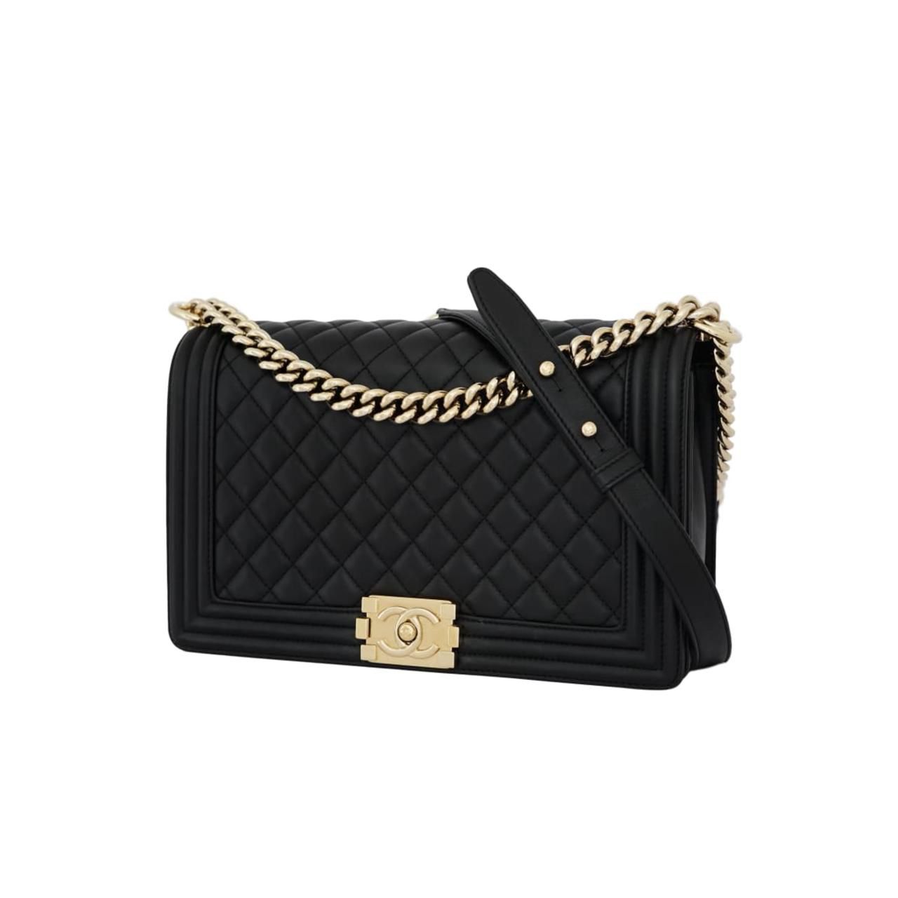 Boy 28 Lambskin Black GHW