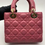 Lady Dior Small Lambskin Fuchisia GHW