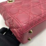 Lady Dior Small Lambskin Fuchisia GHW