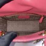 Lady Dior Small Lambskin Fuchisia GHW