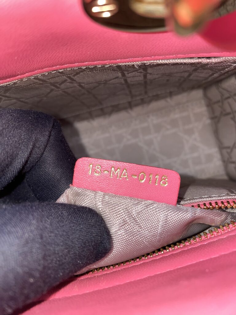 Lady Dior Small Lambskin Fuchisia GHW