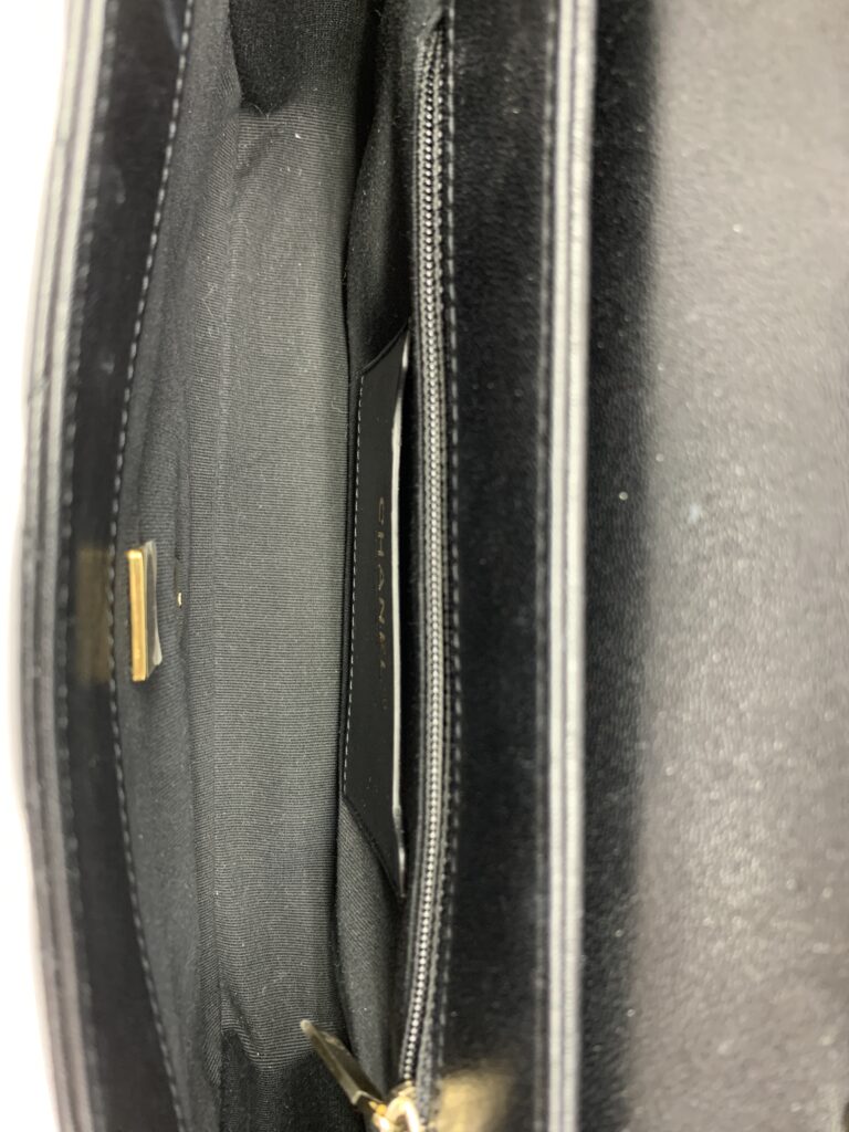 CC Flap Bag Black GHW
