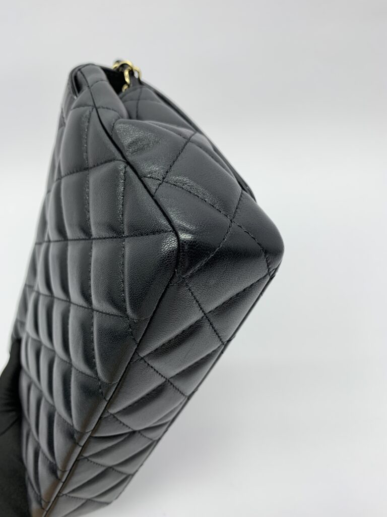 CC Flap Bag Black GHW