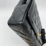 CC Flap Bag Black GHW