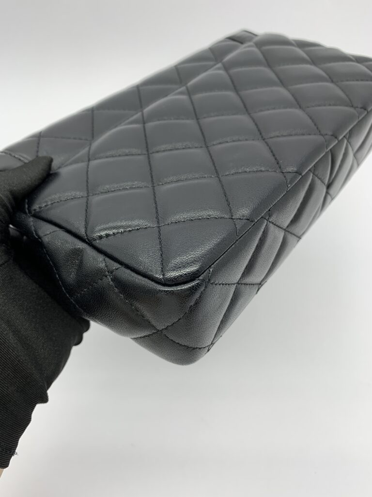 CC Flap Bag Black GHW