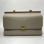 Coco Luxe Flap Bag Grey GHW