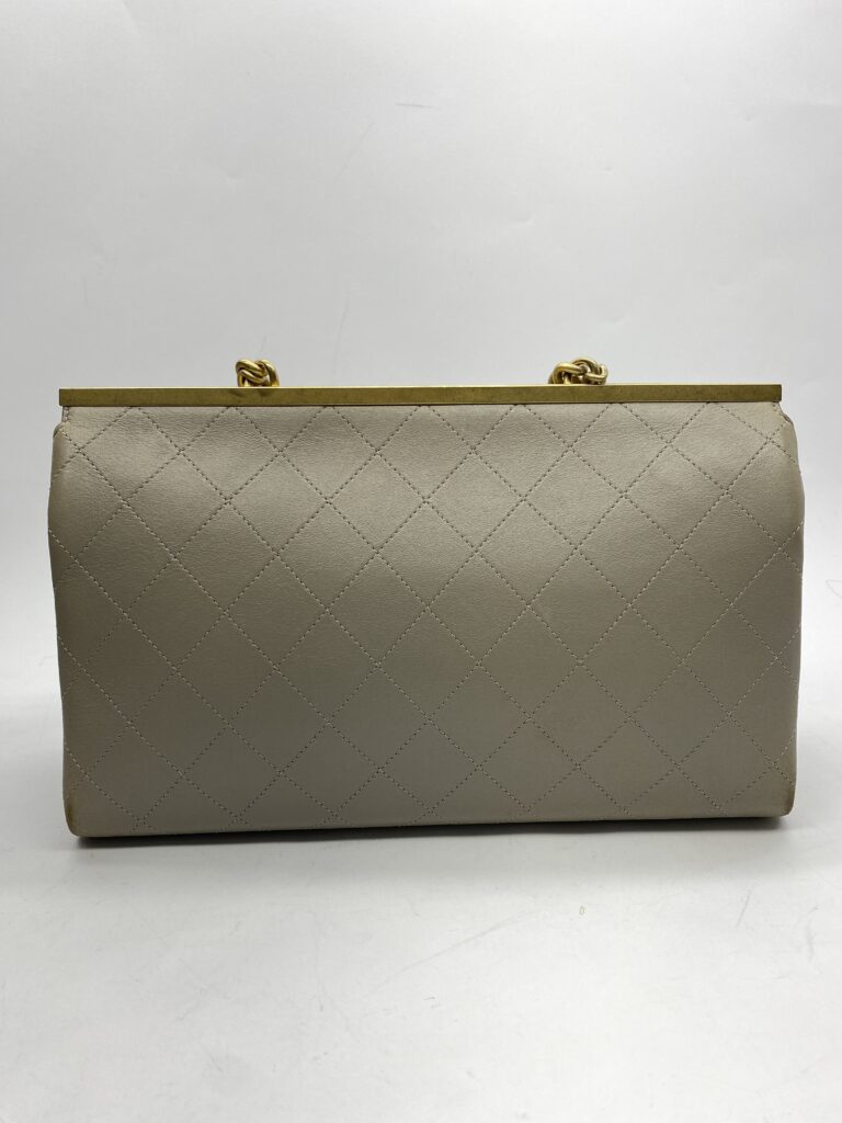 Coco Luxe Flap Bag Grey GHW