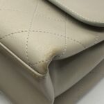 Coco Luxe Flap Bag Grey GHW