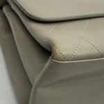 Coco Luxe Flap Bag Grey GHW