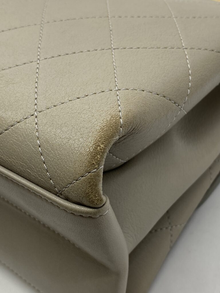 Coco Luxe Flap Bag Grey GHW