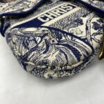 Saddle Medium Canvas Toile De Jouy GHW