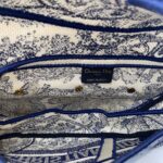 Saddle Medium Canvas Toile De Jouy GHW