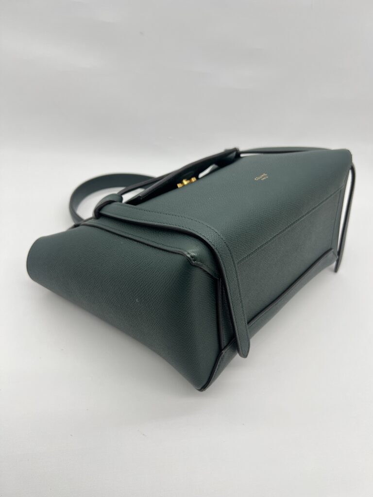 Micro Belt Bag Grained Green Forest GHW