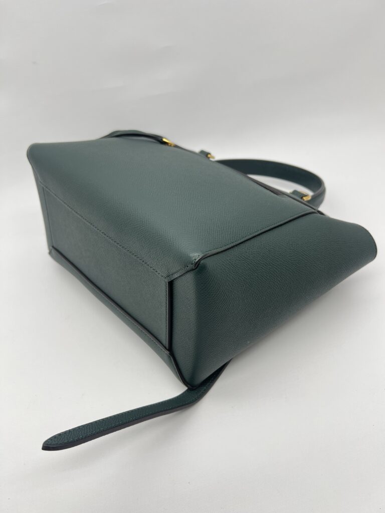 Micro Belt Bag Grained Green Forest GHW