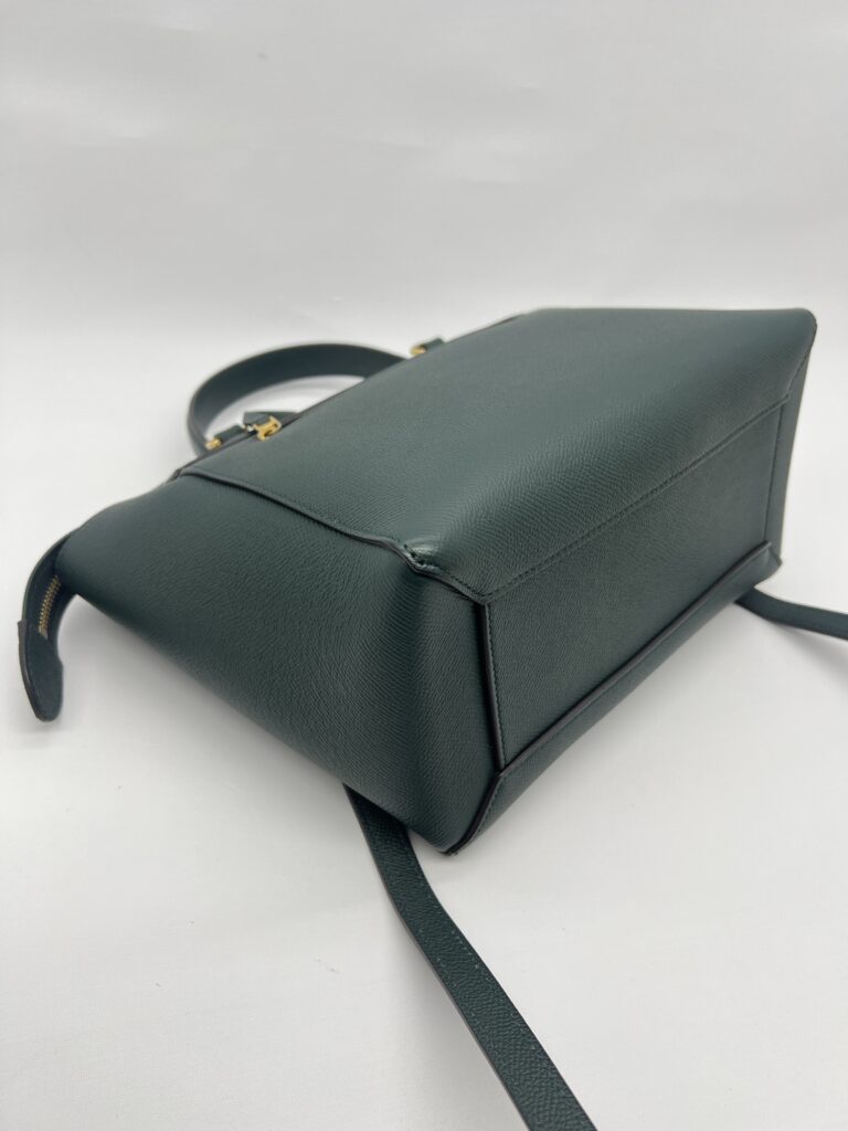 Micro Belt Bag Grained Green Forest GHW