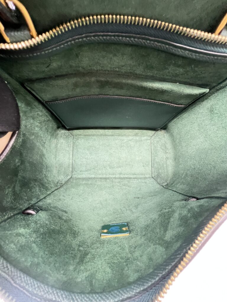 Micro Belt Bag Grained Green Forest GHW