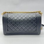 Boy 25 Medium Black Lambskin GHW