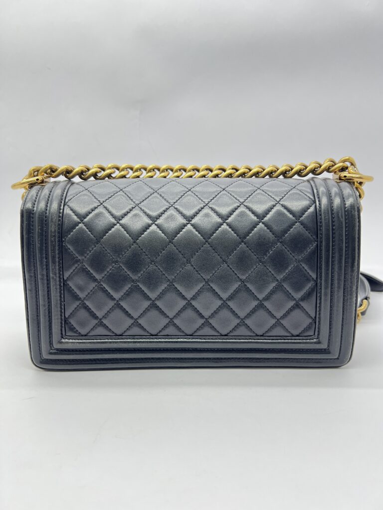 Boy 25 Medium Black Lambskin GHW