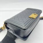 Boy 25 Medium Black Lambskin GHW