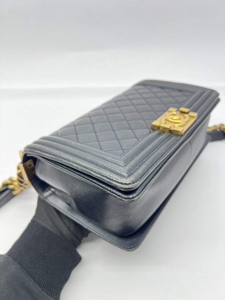 Boy 25 Medium Black Lambskin GHW