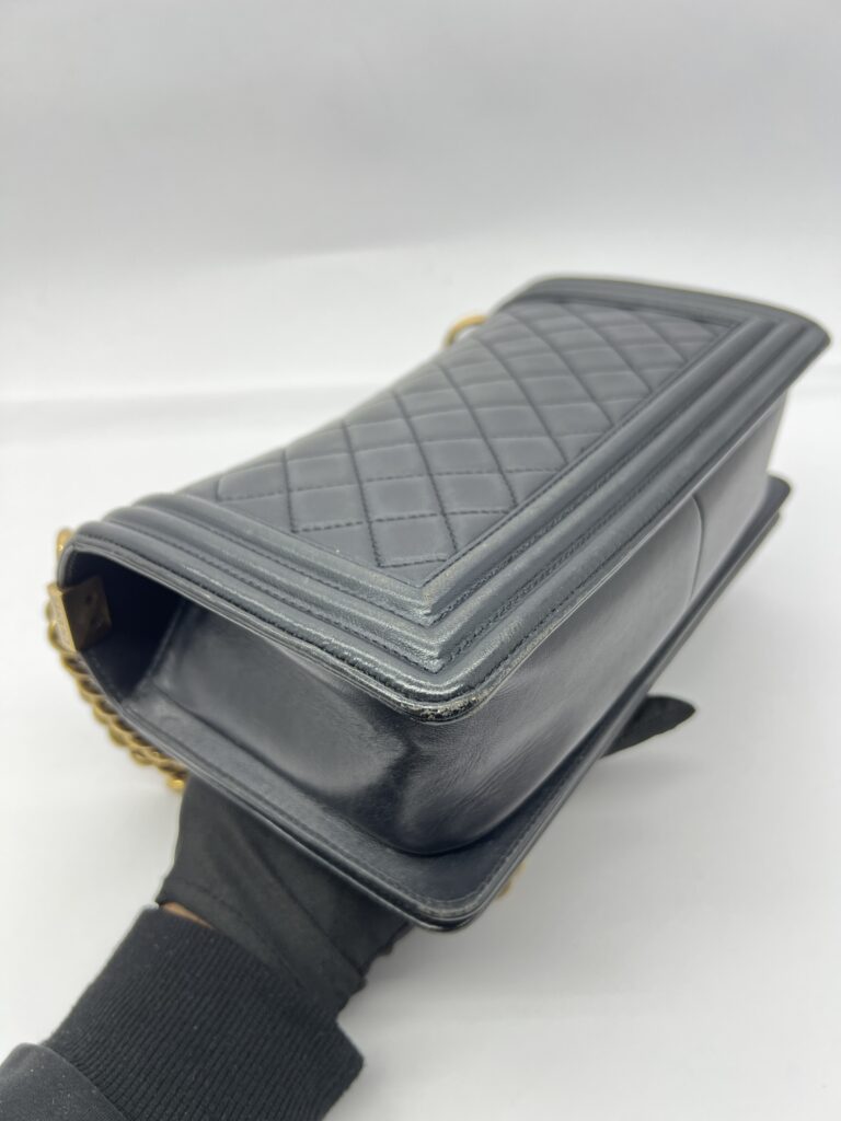 Boy 25 Medium Black Lambskin GHW