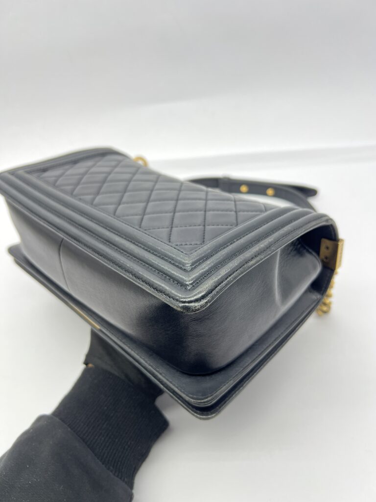 Boy 25 Medium Black Lambskin GHW