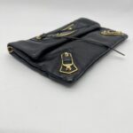 Envelope Clutch Metallic Edge Black GHW