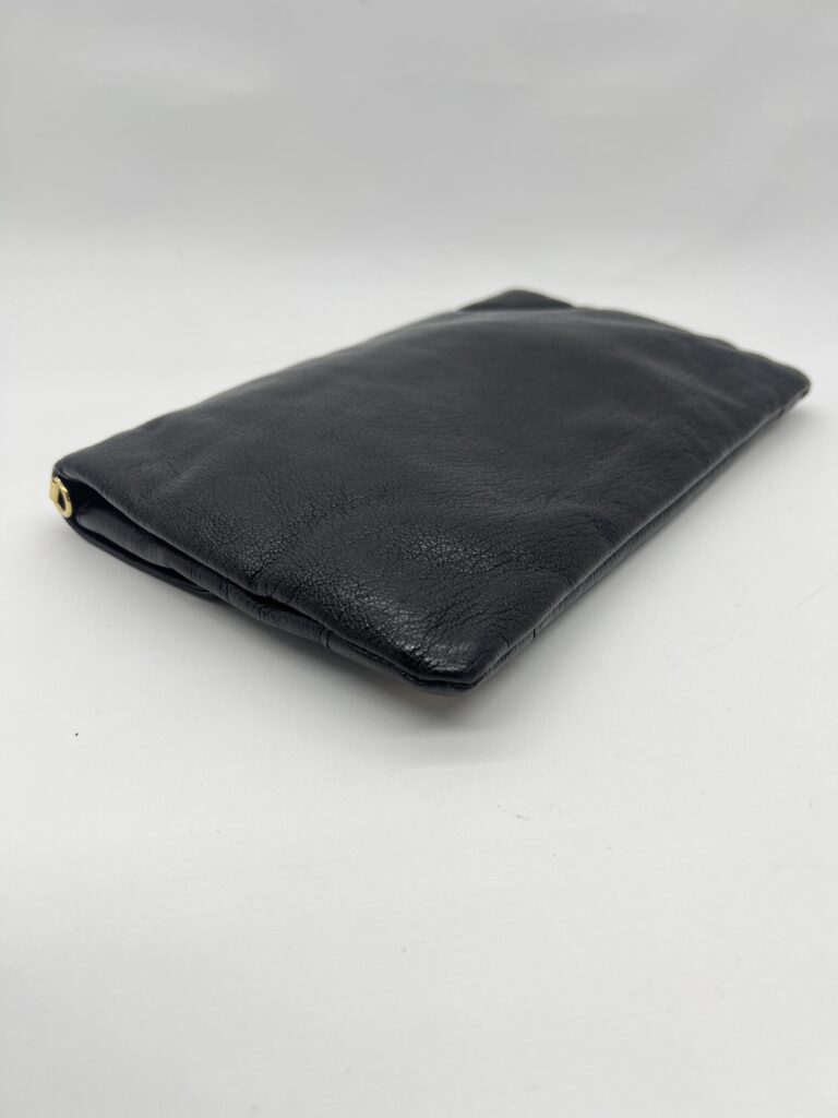 Envelope Clutch Metallic Edge Black GHW